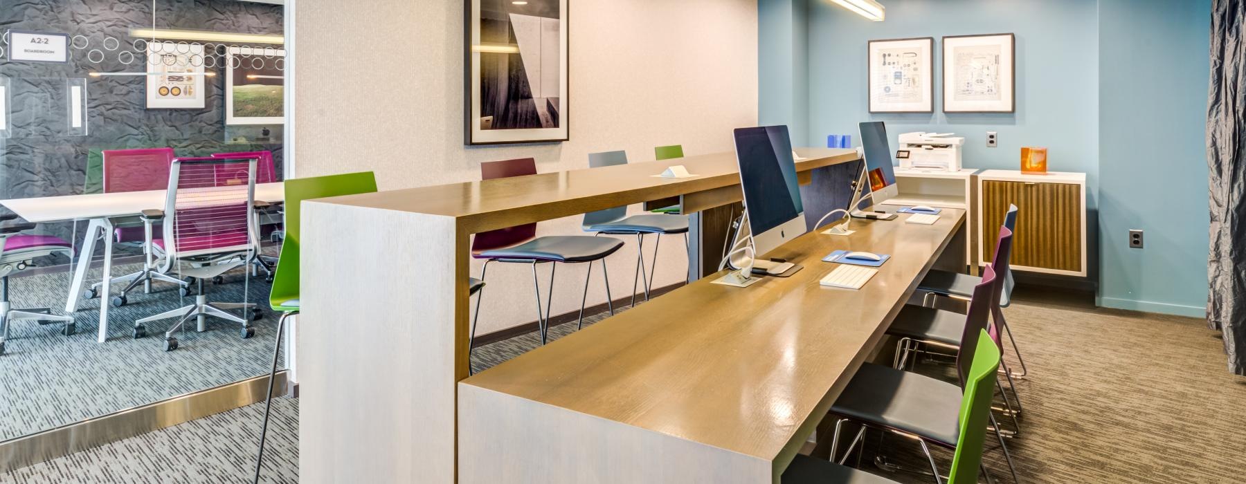 business center with computer stations