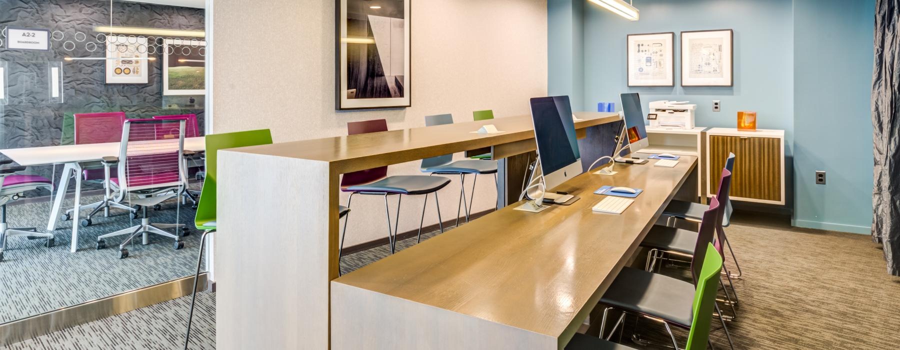 business center with computer stations