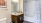 a bathroom with shower/tub combo